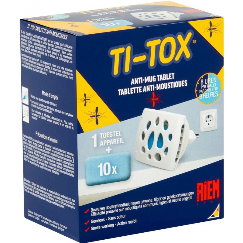 Ti-Tox Tablette Anti-moustiques - Riem 046 Riem 6,50 € Ornibird
