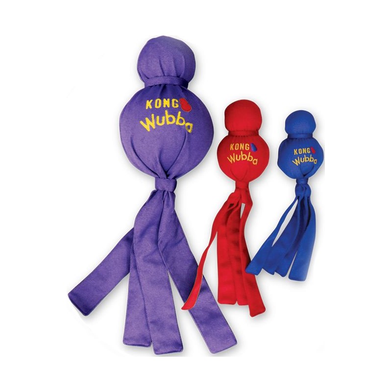 Kong Wubba Classic Mauve/Bleu/Rouge S - Kong Kong Wubba Classic Mauve/Bleu/Rouge S - Kong
