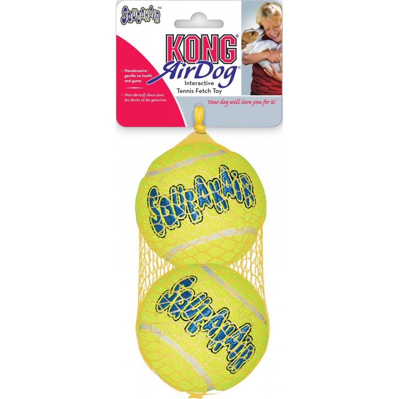 Kong Air Squeakair Tennis Ball 2pcs jaune L - Kong 74012167 Kong 9,25 € Ornibird