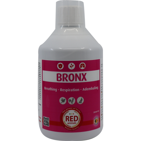 Bronx (voies respiratoires) 500ml - Red Animals à 19,90 € - Red Animals - RP003 - Red Pigeon - Produits pour pigeons (et oise...