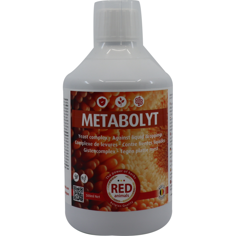 Metabolyt (levures vivantes) 500ml - Red Animals RP006 Red Animals 21,50 € Ornibird