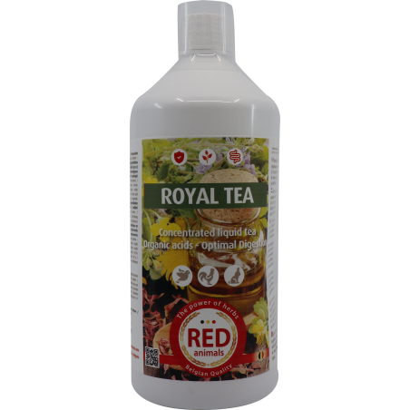 Royal Tea (thé liquide sur base des plantes, acides, huiles essentielles) 1L - Red Animals à 19,90 € - Red Animals - RP009 - ...