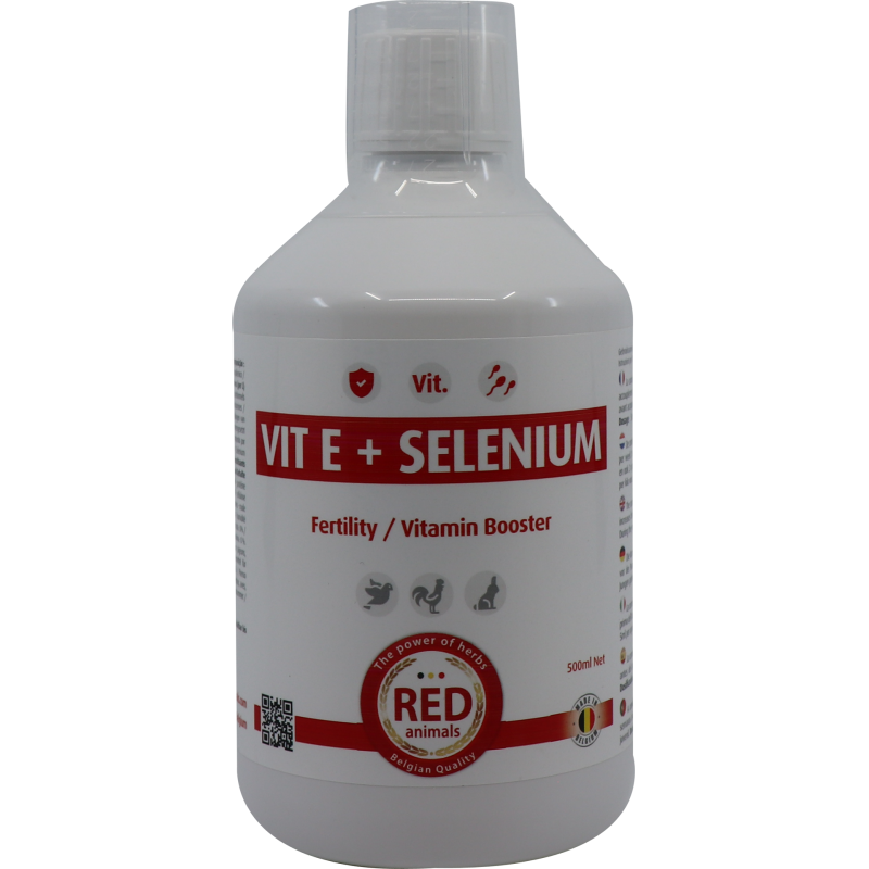 Vit E + Selenium 500ml - Red Animals RABVS Red Animals 18,80 € Ornibird