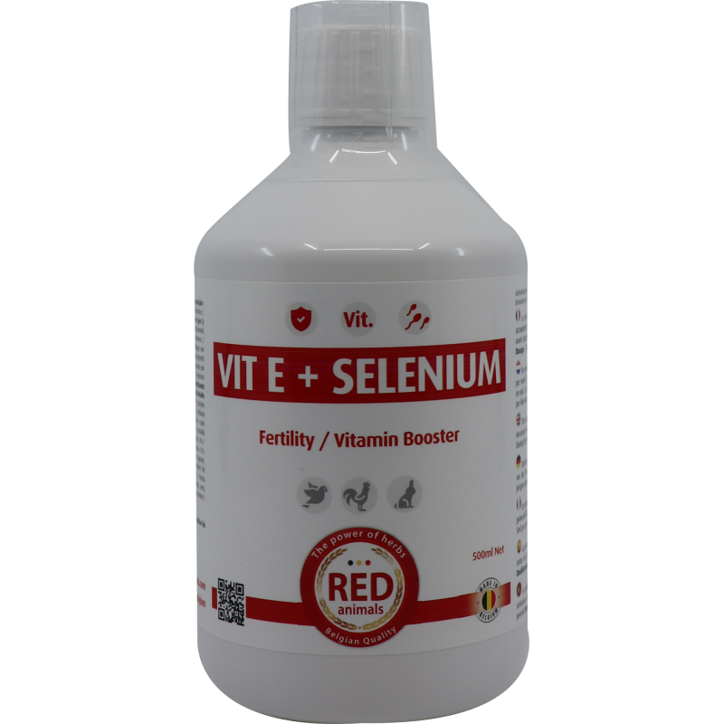 Vit E + Selenium 500ml - Red Animals RABVS Red Animals 19,50 € Ornibird