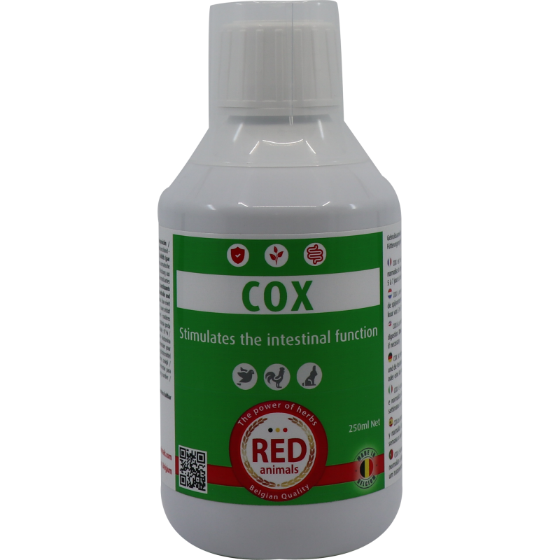 Cox (santé intestinale) 250ml - Red Bird pour oiseaux RB002 Red Animals 14,78 € Ornibird