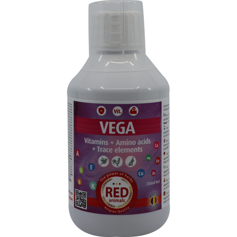 Vega (all included: vitamins, amino acids, electrolytes) 250ml - Red Pigeon for pigeons and birds 31122 Red Animals 15,90 € O...