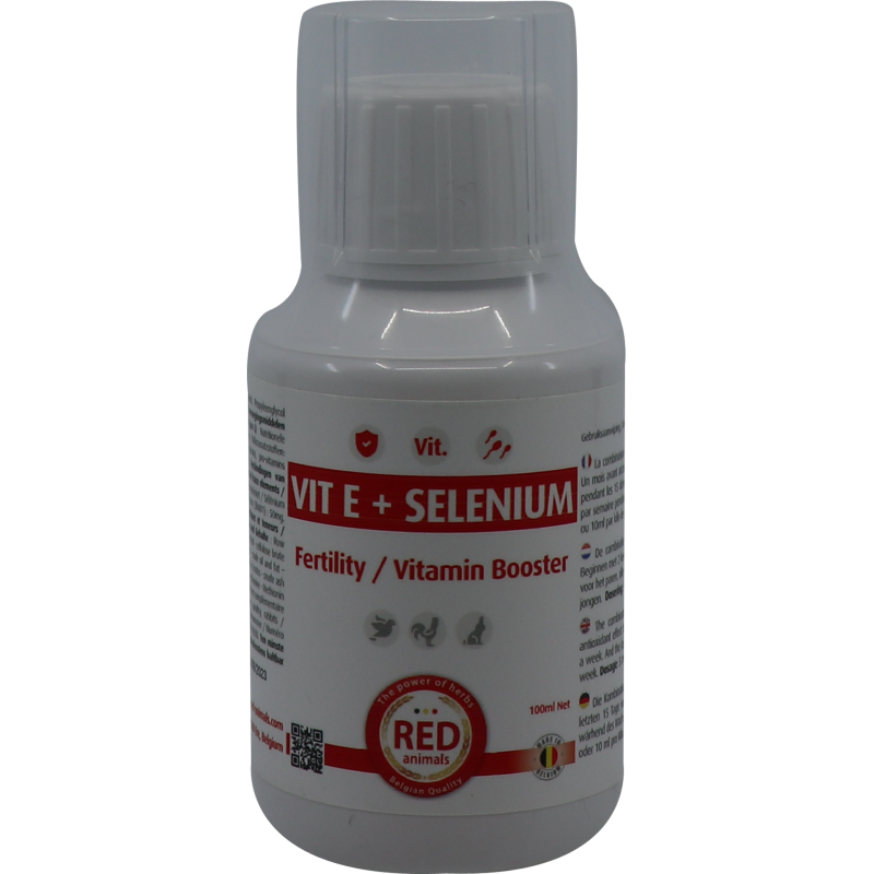 Vit E + Selenium 100ml - Red Animals Vit E + Selenium 100ml - Red Animals