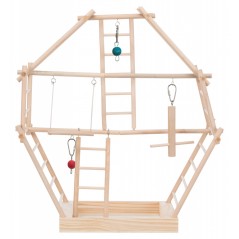 Plateau de jeu en bois avec échelles 44x44x16cm - Trixie - 29,95 € - Trixie - 4011905056593 - Ornibird SRL