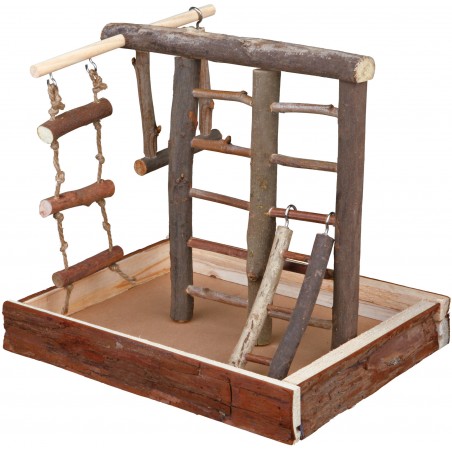 Plateau de jeu en bois naturel 28x25x22cm - Trixie à 10,95 € - Trixie - 5660 - Jouets