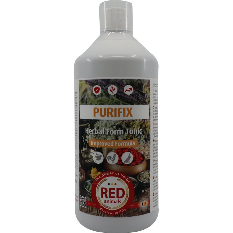 Purifix (purification, strengthens the resistance) 1L - Red Pigeon for pigeons and birds RAPUF Red Animals 29,50 € Ornibird