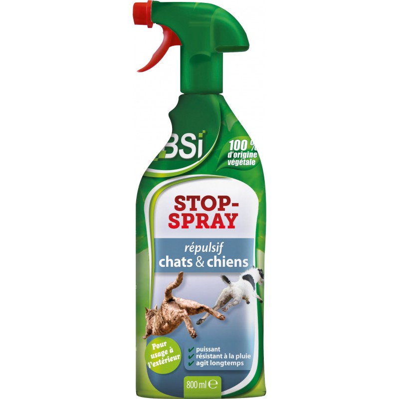 Stop Spray Répulsif chats et chiens pour l’extérieur 800ml - BSI 30231 BSI 17,50 € Ornibird