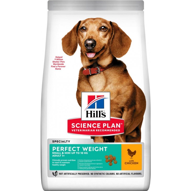 Science Plan aliment pour Chien Adulte Small & Mini Perfect Weight au Poulet 1,5kg - Hill's 604255 Hill's 19,50 € Ornibird