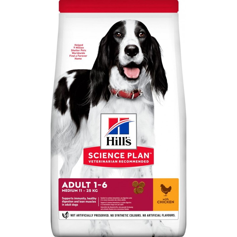 Science Plan aliment pour Chien Adulte Medium au Poulet 2,5kg - Hill's Science Plan aliment pour Chien Adulte Medium au Poulet 2,5kg - Hill's