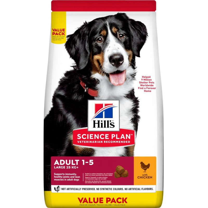 Science Plan aliment pour Chien Adulte de Grande Race au Poulet 12kg - Hill's Science Plan aliment pour Chien Adulte de Grande Race au Poulet 12kg - Hill's