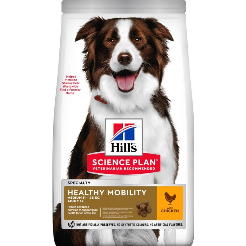 Science Plan aliment pour Chien Adulte Medium Healthy Mobility au Poulet 12kg - Hill's
