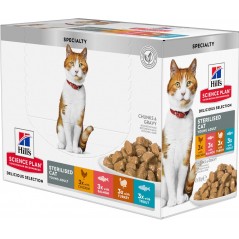 Science Plan Sterilised Chat Young Adult Cat Food 12x85gr - Hill's 607318 Hill's 20,60 € Ornibird