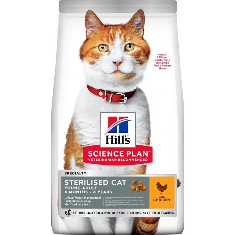 Science Plan aliment pour Chat Adulte Stérilisé Poulet 7kg - Hill's