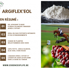 Argiflex'eol Gel à base d'argile blanche Kaolin 500ml - Essence of Life CHEV-1233 Essence Of Life 39,90 € Ornibird