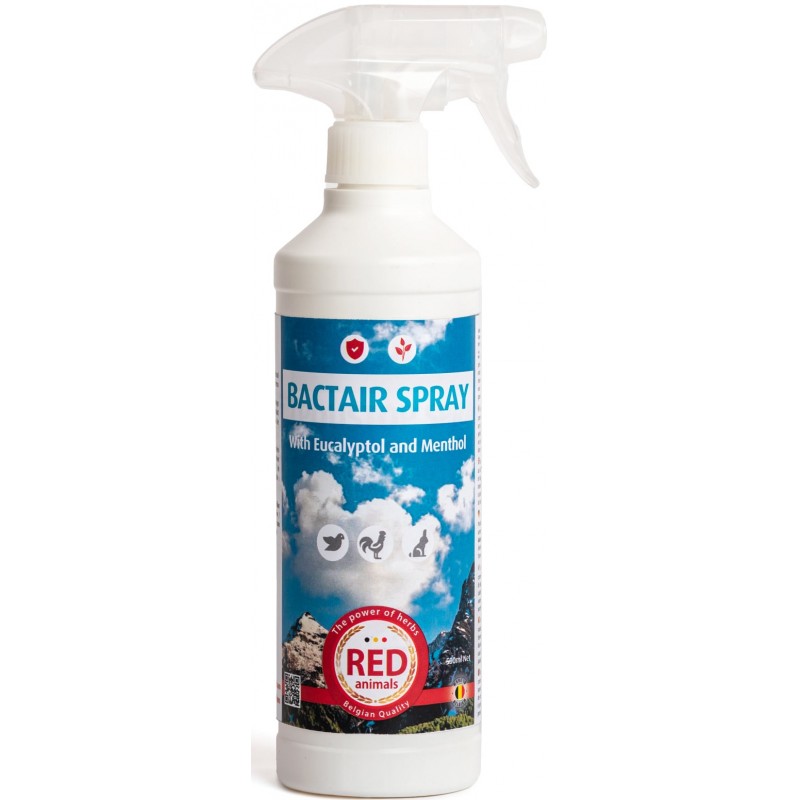 Bactair Spray, pour les voies respiratoires 500ml - Red Animals RABACS Red Animals 16,90 € Ornibird