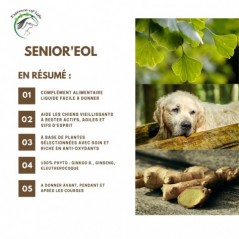 Senior'eol Solution buvable pour un maintien de la forme de l’animal âgé 150ml - Essence of Life (chien, chat) CC-1235 Essenc...