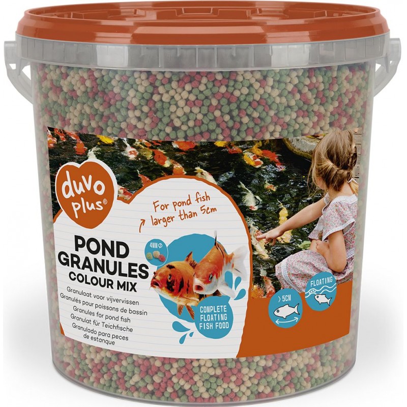 Granulés pour étang mélange de couleurs 10L/4mm - Duvo+