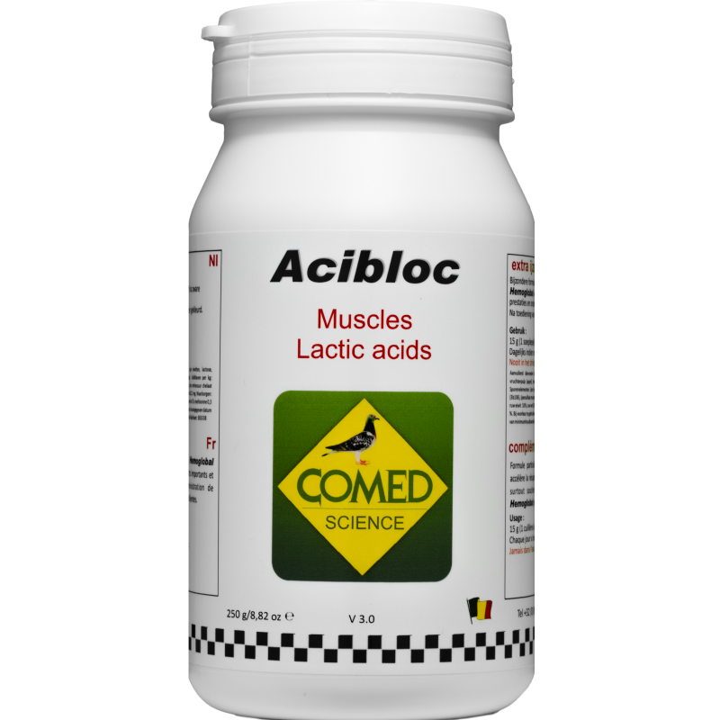 Acibloc , neutralise l’acidification des muscles pendant l’effort 250gr - Comed 72660 Comed 28,15 € Ornibird