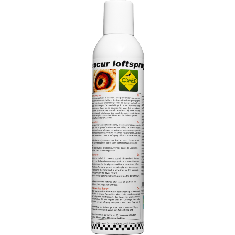 Lisocur Loftspray, spray rafraîchissant et purifiant 400ml - Comed