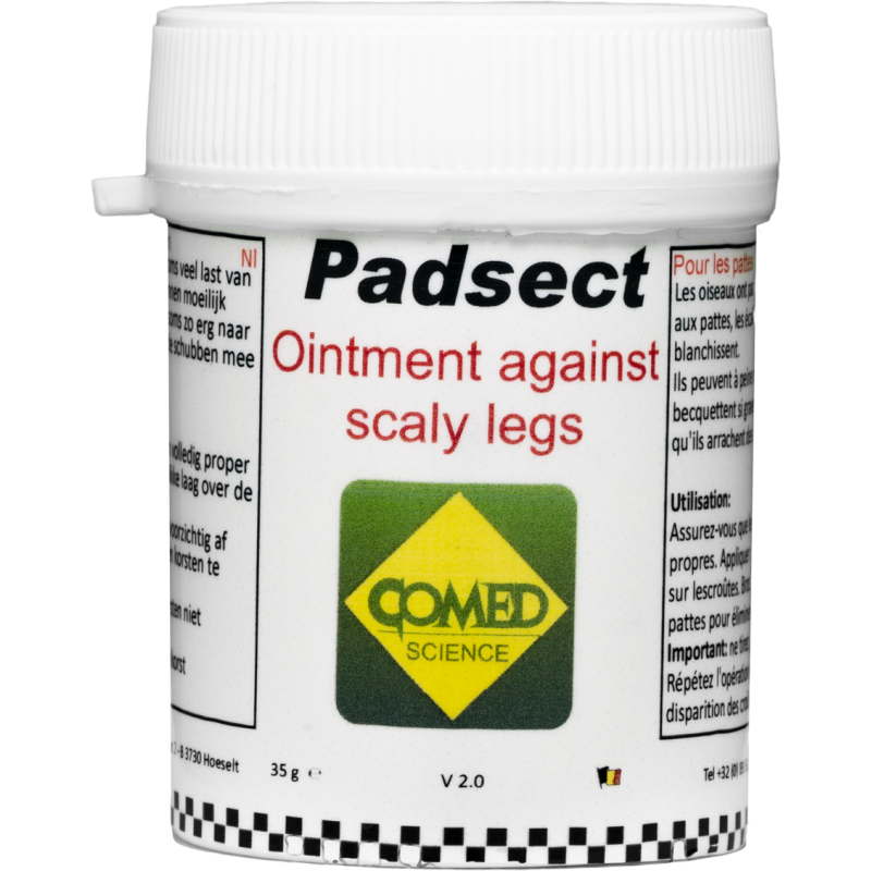 Padsect, pommade contre les pattes croûteuses 35gr - Comed Padsect, pommade contre les pattes croûteuses 35gr - Comed