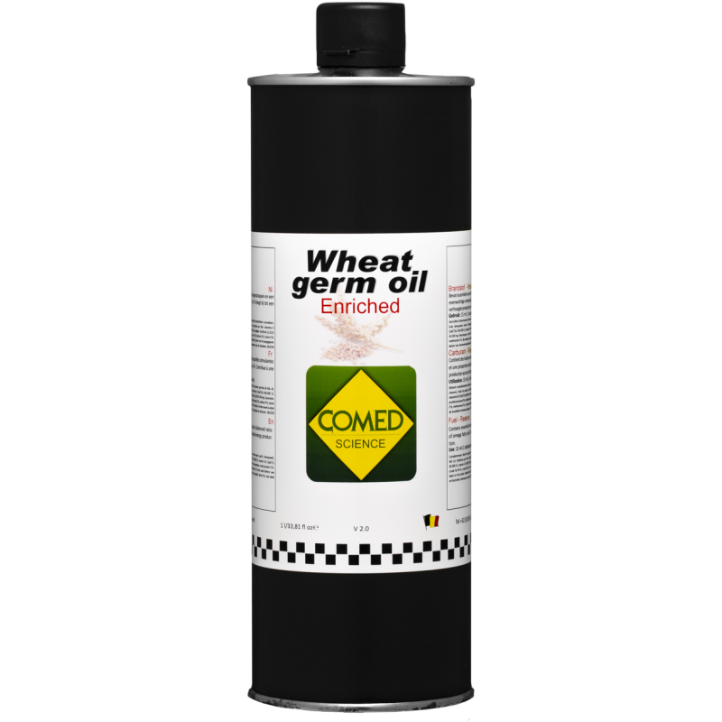 Wheat germ oil + Vit.E, obtained by a process of cold-1L - Comed 99752 Comed 38,70 € Ornibird