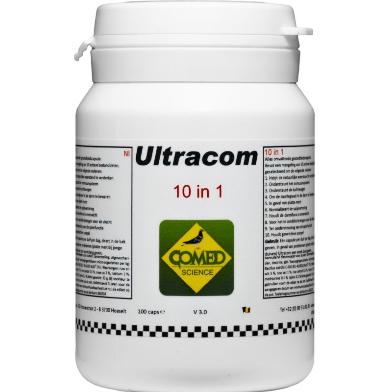 Ultracom 10 in 1, for a complete health 100 capsules - Comed 68451 Comed 23,40 € Ornibird