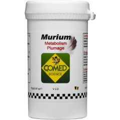 Murium Bird, aide à la croissance des plumes et prévient les mues difficiles 70gr - Comed à 9,30 € - Comed - 82230 - Comed