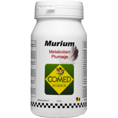 Murium Bird, aide à la croissance des plumes et prévient les mues difficiles 300gr - Comed à 26,55 € - Comed - 88354 - Comed