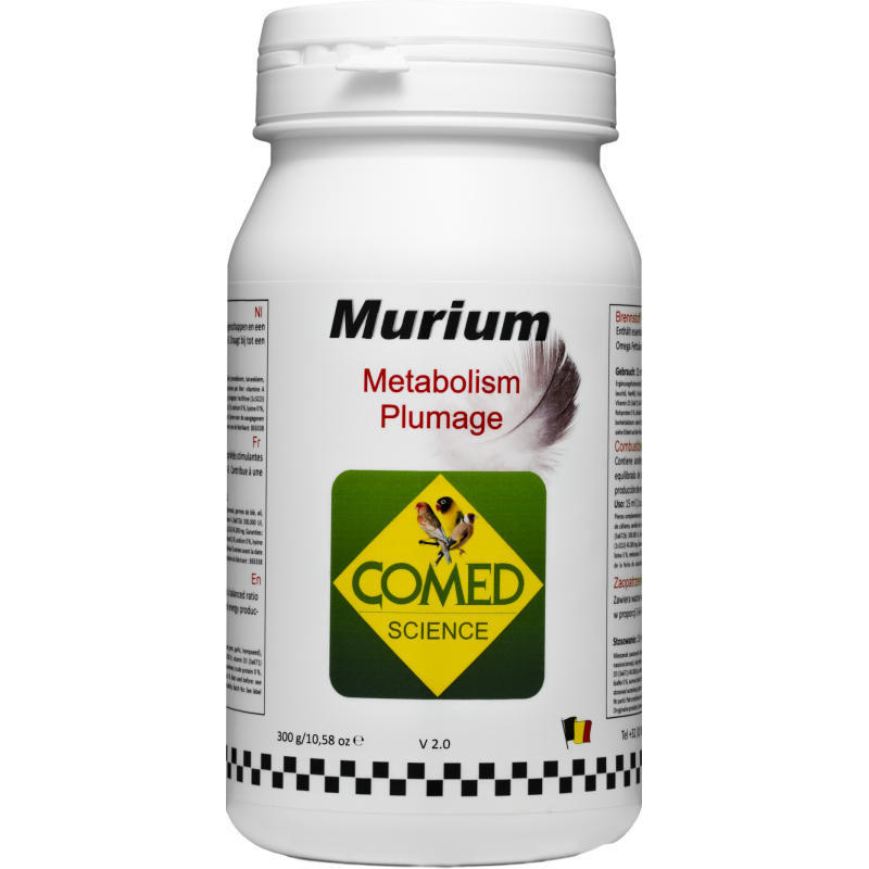 Murium, assists in the growth of feathers and prevents the driven hard-300g - Comed 88354 Comed 25,65 € Ornibird
