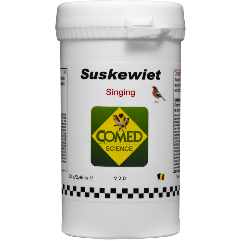 Suskewiet Bird en poudre, stimule le chant des oiseaux 70gr - Comed Suskewiet Bird en poudre, stimule le chant des oiseaux 70gr - Comed