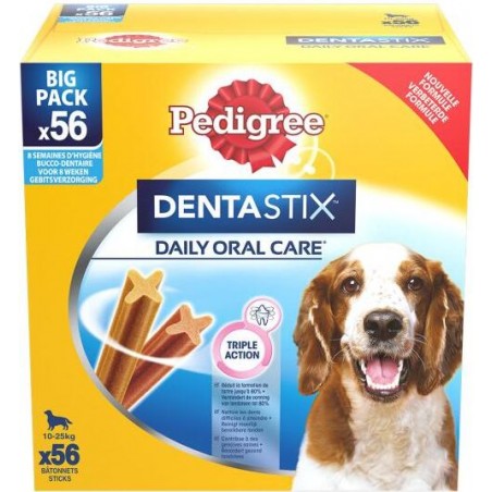 Dentastix Medium 56x - Pedigree à 20,39 € - Pedigree - 276548 - Pedigree