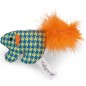Jouet chat Fancy vert à carreaux 12cm - Vadigran Jouet chat Fancy vert à carreaux 12cm - Vadigran