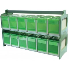 Transport case with 12 compartments 71 x 22 x 43 cm h ART-258 2G-R 159,95 € Ornibird