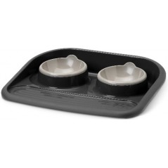 Butler double gamelle Happy Planet 45x36x8cm - 9,50 € - Grizo - 5411388703004 - Ornibird SRL