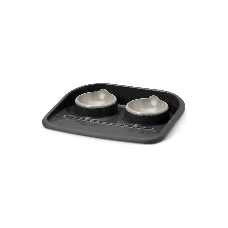 Butler double gamelle Happy Planet 45x36x8cm
