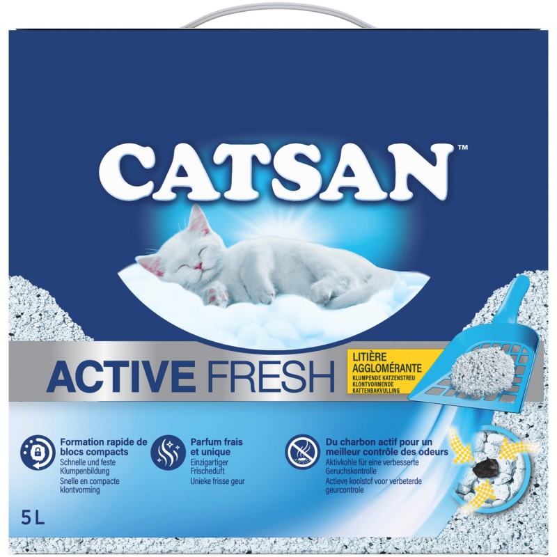 Litière Active Fresh agglomérante 5L - Catsan 372085 Catsan 7,39 € Ornibird Litière Active Fresh agglomérante 5L - Catsan 372085 Catsan 7,39 € Ornibird