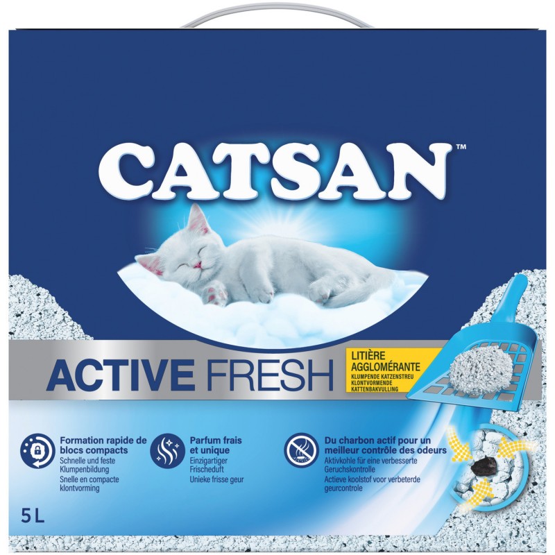Litière Active Fresh agglomérante 5L - Catsan 372085 Catsan 9,10 € Ornibird