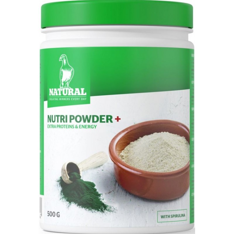 Nutri Powder + Protéines, énergie & spiruline supplémentaires 500gr - Natural 30035 Natural 10,70 € Ornibird