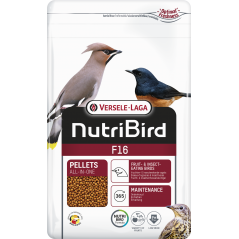 F16 Granulés extrudés - aliment d'entretien pour oiseaux frugivores et insectivores 800gr - Nutribird 422111 Nutribird 7,55 €...