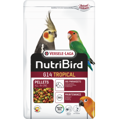 G14 Tropical Granulés extrudés - aliment d'entretien pour grandes perruches 1kg - Nutribird 422115 Nutribird 10,35 € Ornibird