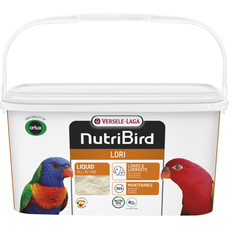 Lori Aliment complet pour oiseaux loris et loriculus 3kg - Nutribird Lori Aliment complet pour oiseaux loris et loriculus 3kg - Nutribird