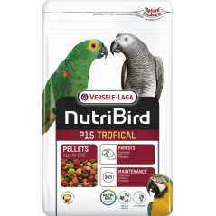 P15 Tropical Granulés extrudés - aliment d'entretien pour perroquets 3kg - Nutribird 422129 Nutribird 26,10 € Ornibird