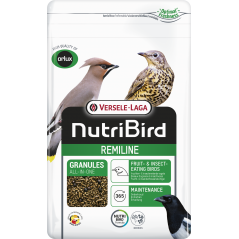 Remiline Granulés universels aux baies – aliment d'entretien pour oiseaux frugivores et insectivores 1kg - Nutribird 422137 N...