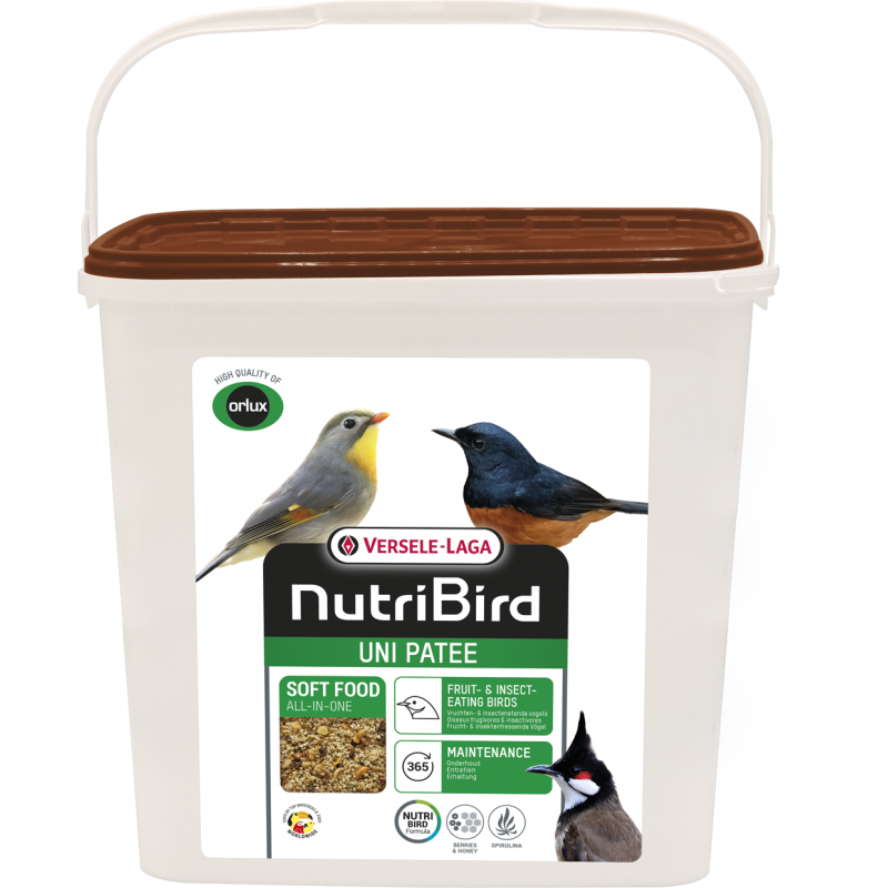 NutriBird Remiline Pateekorrel granulés universels pour oiseaux frugivores  et insectivores