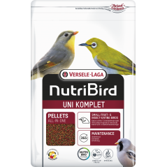 Uni Komplet Granulés extrudés - aliment d'entretien pour petits oiseaux frugivores et insectivores 1kg - Nutribird 422144 Nut...