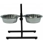 Bar à chien avec 2 mangeoires inox 2x2500ml - Vadigran